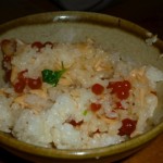 Kamameshi with Salmon and Ikura at ROBATAYA NY, 231 East 9th Street (between Second and Third Avenue), East Village