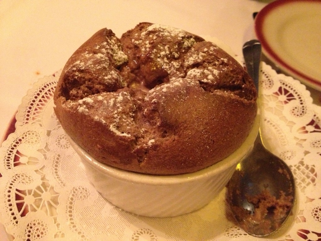 Chcocolate Souffle at CHEZ NAPOLÉON