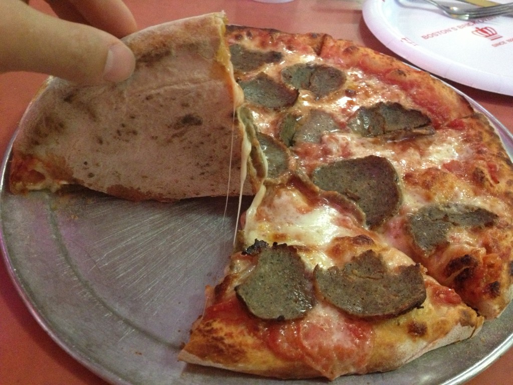 Meatball Pizza at REGINA PIZZERIA