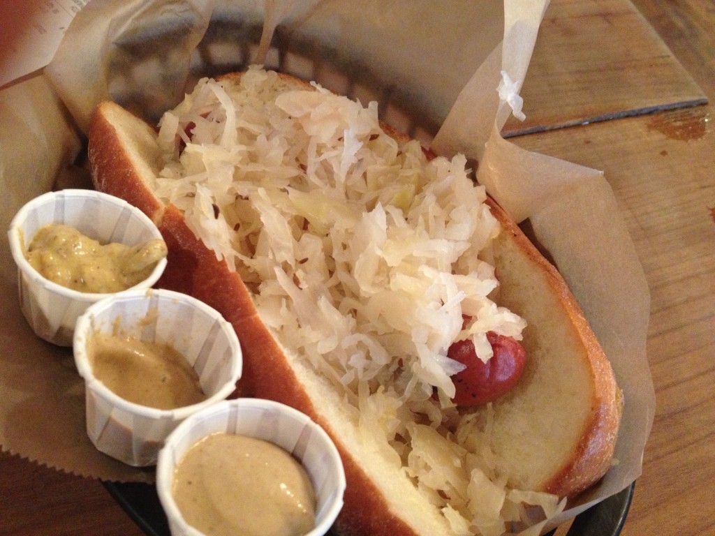 Knockwurst (Hot Dog) at ROSAMUNDE SAUSAGE GRILL