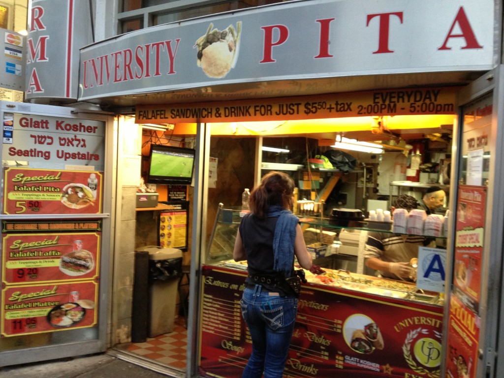 UNIVERSITY PITA, 21 East 12th Street (between Fifth Avenue and University Place), Union Square