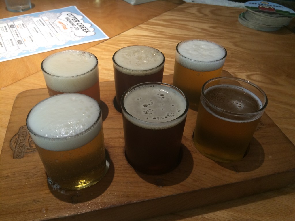 Sampler at OTTER CREEK BREWING COMPANY