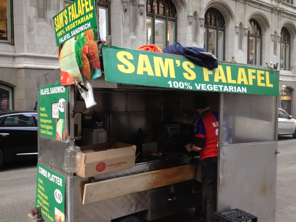SAM'S FALAFEL, In Zuccotti Park, Broadway and Cedar Street, Financial Dsitrict