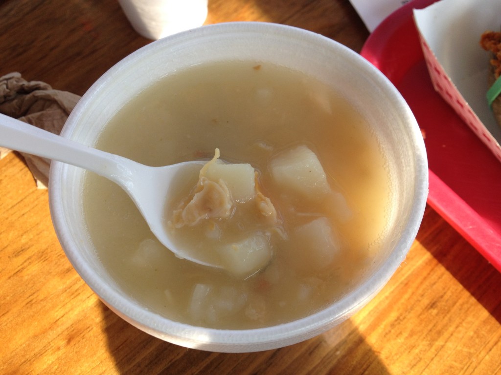 Clear Chowder at FLO'S CLAM SHACK