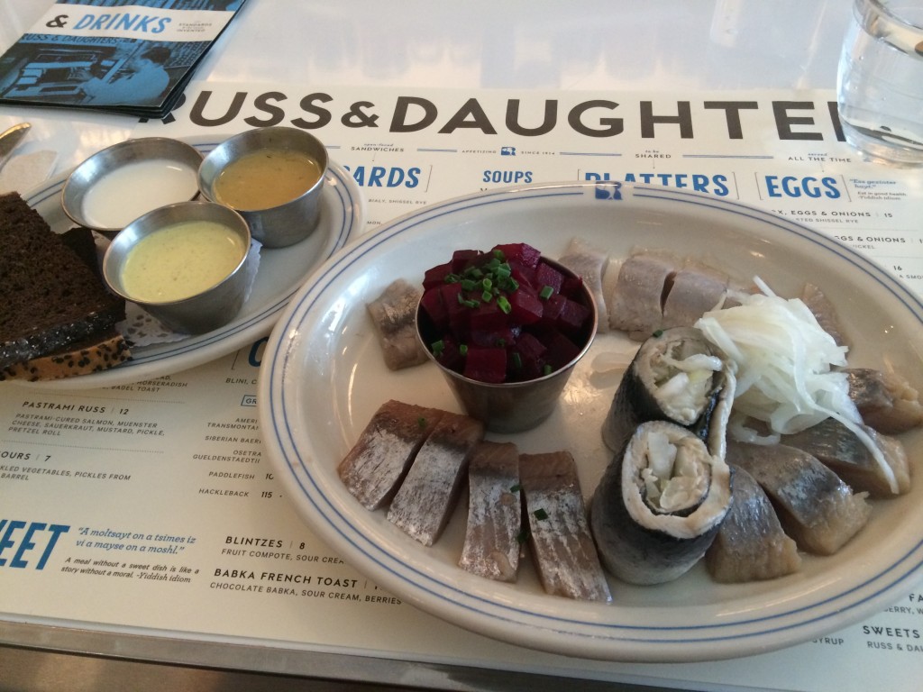 Herring Plate at RUSS & DAUGHTERS CAFÉ
