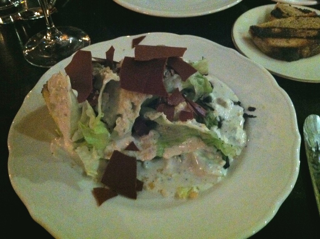 WEDGE SALAD at M. WELLS STEAKHOUSE