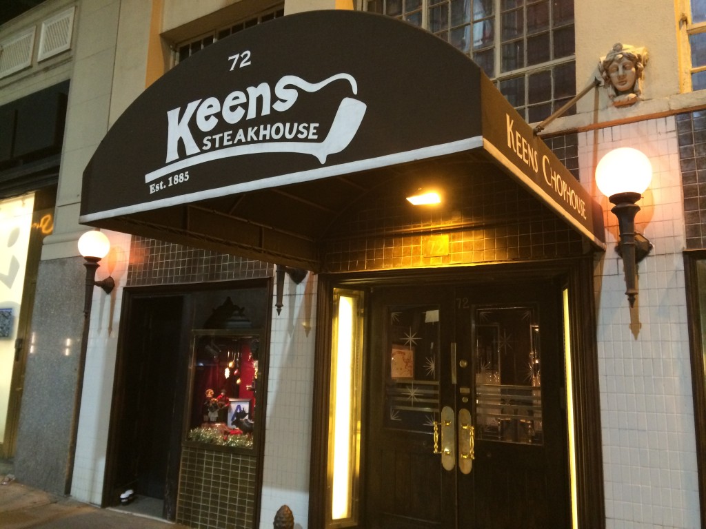 KEENS STEAKHOUSE, 72 West 36th Street (between Sixth and Fifth Avenue), Midtown West