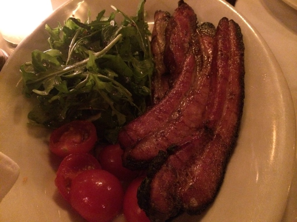 Thick-Cut Smoked Bacon at KEENS STEAKHOUSE