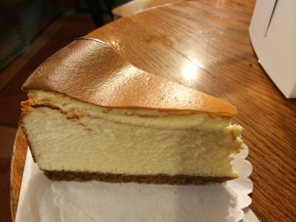Cheesecake at TWO LITTLE RED HENS
